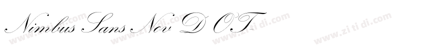 Nimbus Sans Nov D OT字体转换